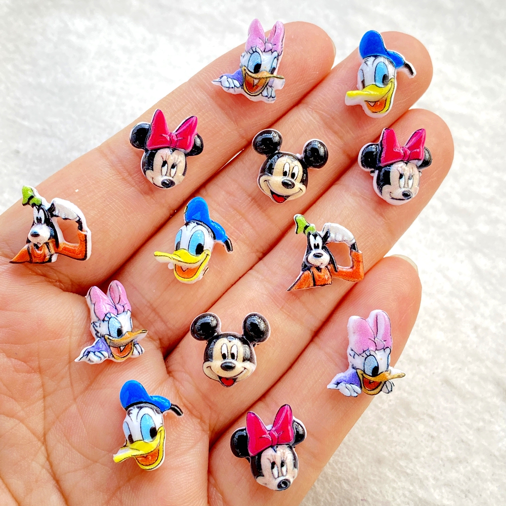 Art Craft Disney - 62Pcs Mixed Nail Art Resin Cartoon
