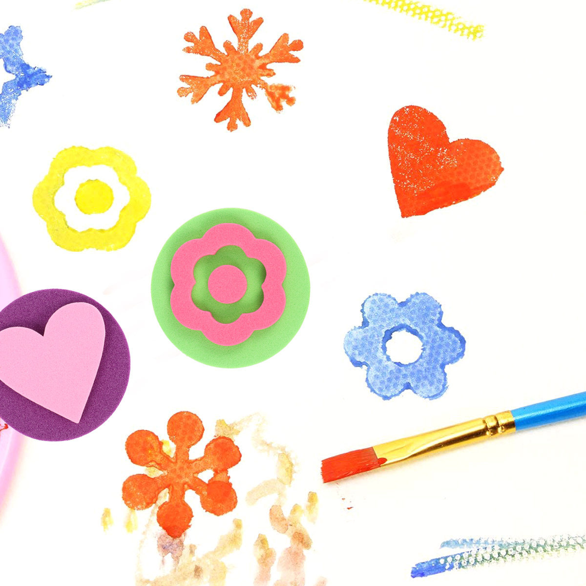 Art Craft Activity - 12Pcs Painting Stamps for Kids Creative