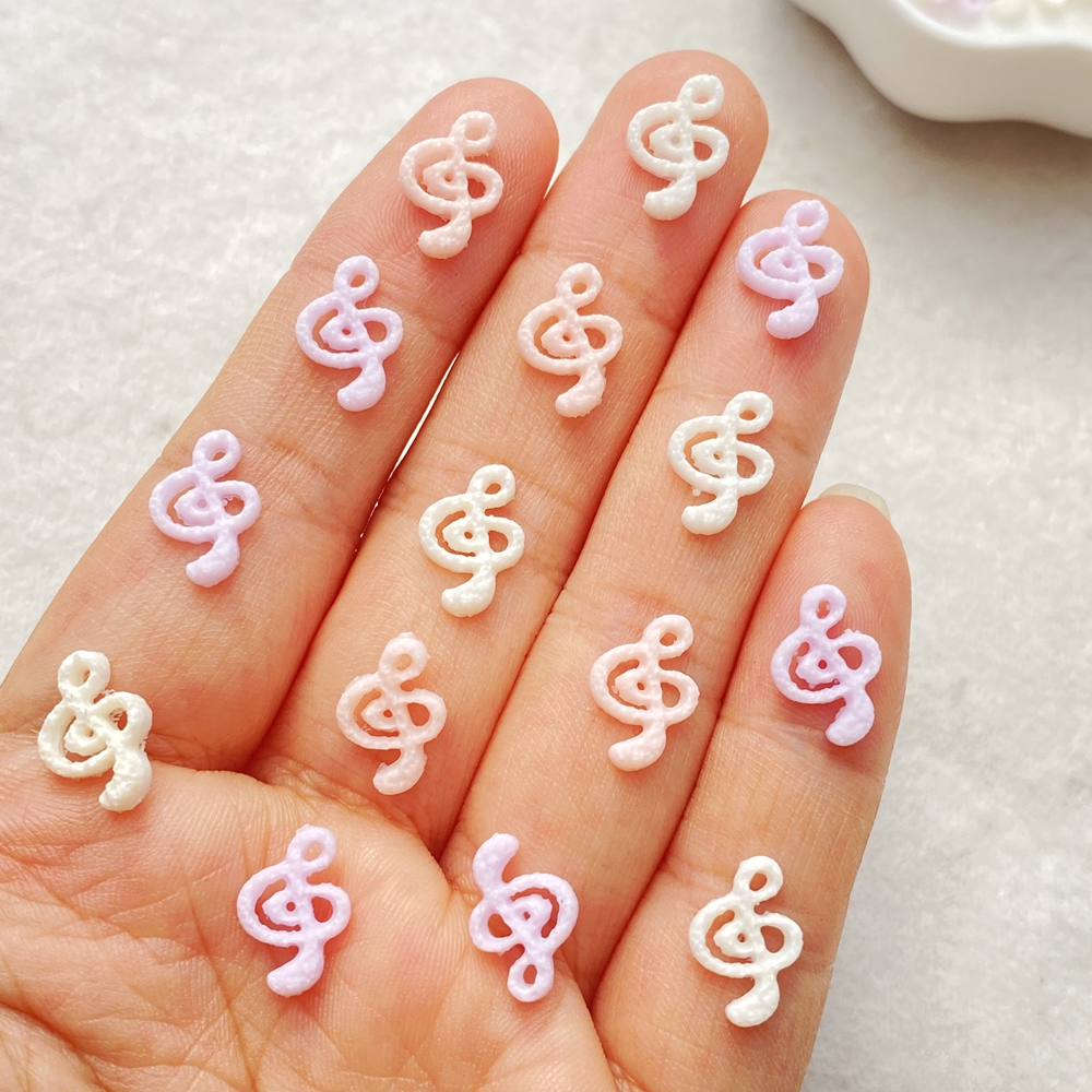 Art Craft Love - 50pcs Mix Resin Mini Pink Musical