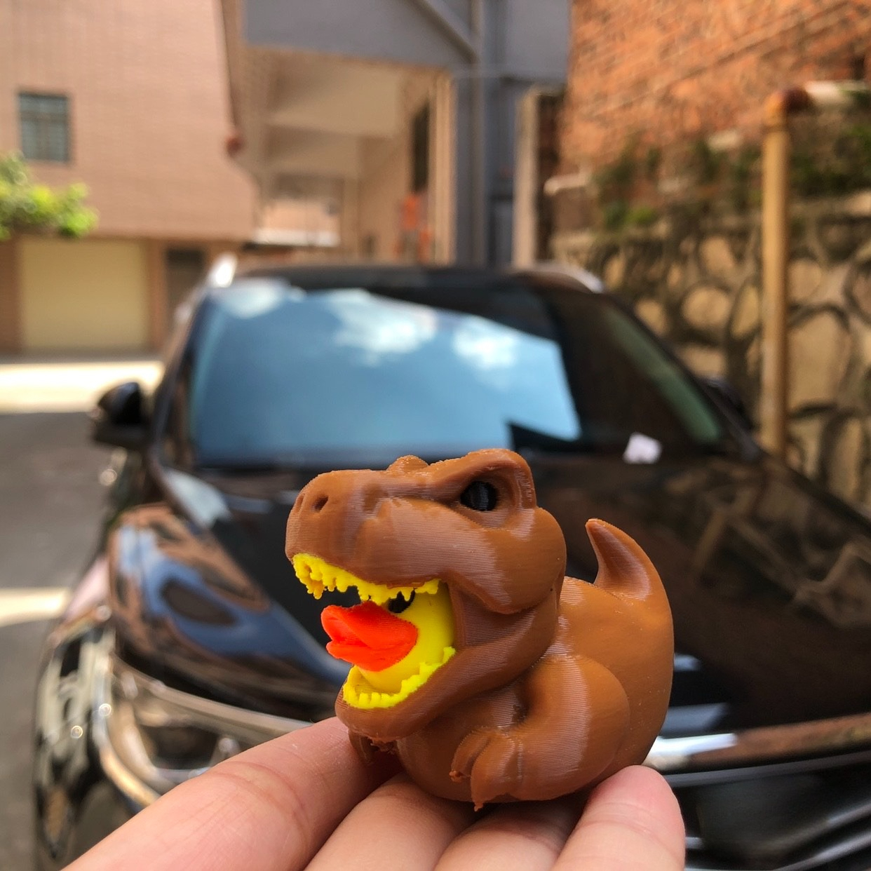 Art Craft Duck - 3D Printed Dinosaur Duck Statues, Dinosaur
