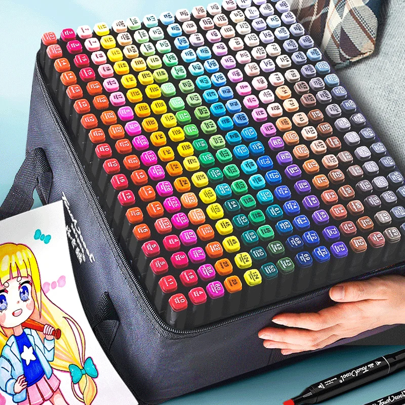 Illustration Marker Set - 24-120 Colors Double Headed Oily Art