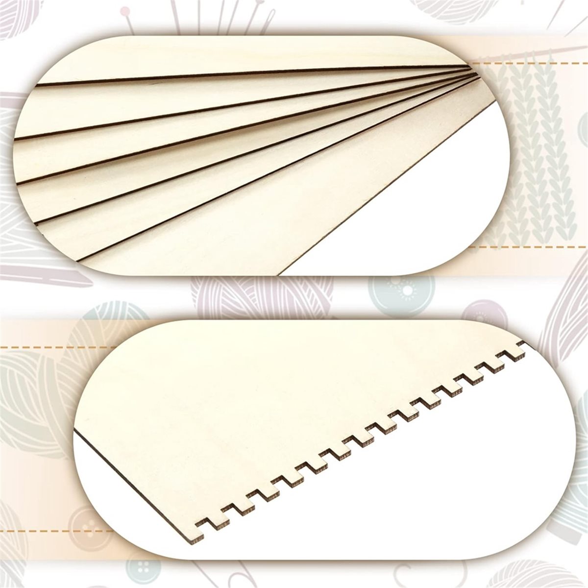 18 Pcs Beginners Wooden Notche - Art Craft Activity reseña y precio
