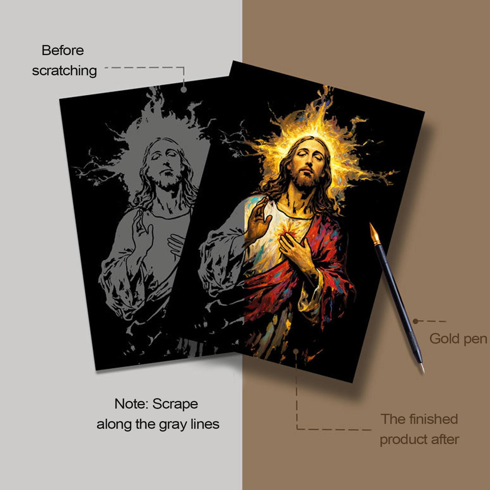 Scratch Book Jesus Scratch Pai - Art Craft Activity reseña y precio