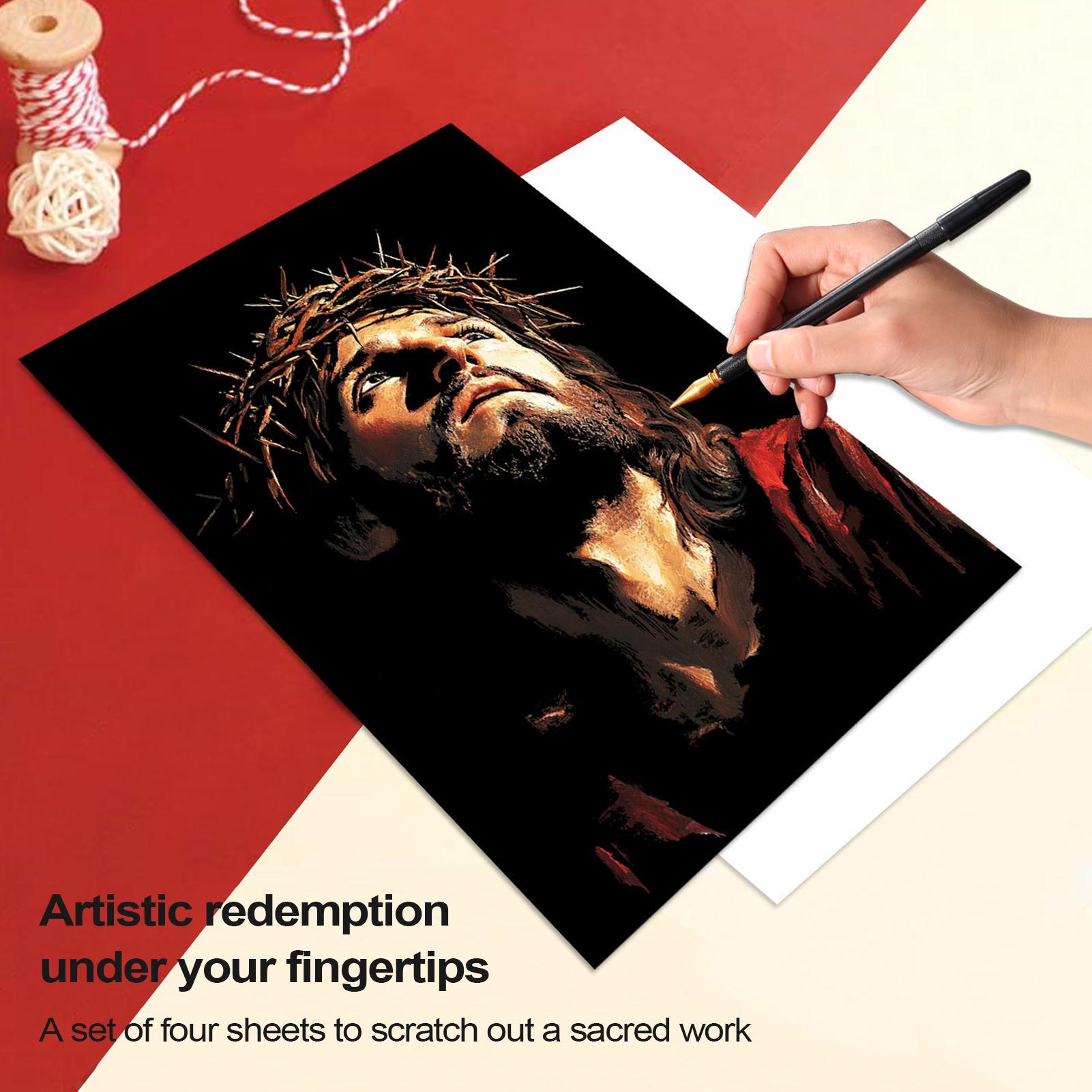 Scratch Book Jesus Scratch Pai - Art Craft Activity reseña y precio