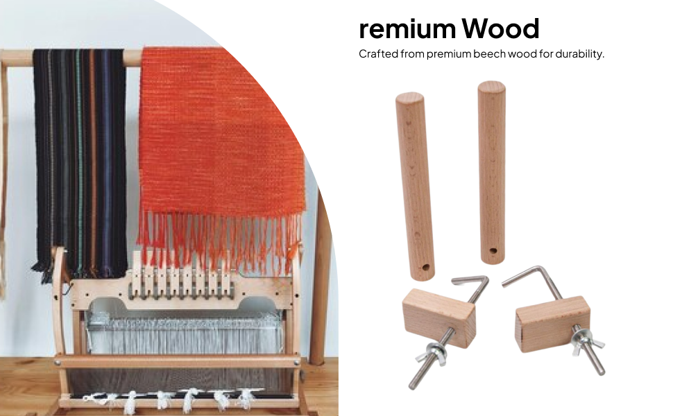 Wooden Warping Pegs Clamp Set  - Loom Weaving Frame reseña y precio