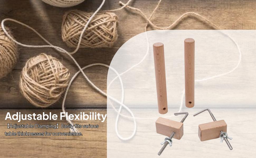 Wooden Warping Pegs Clamp Set  - Loom Weaving Frame reseña y precio