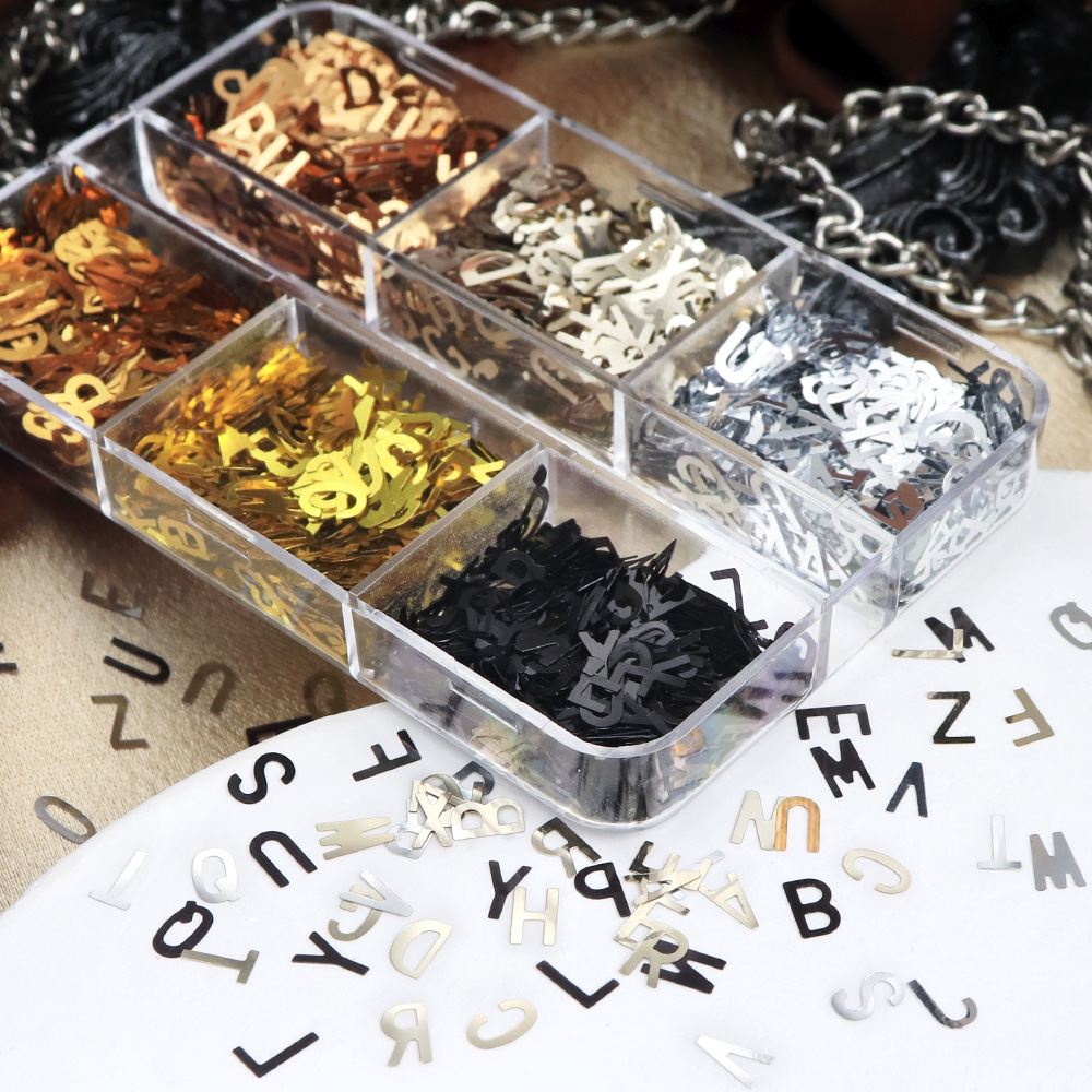 6-Grid Box Metallic Alphabet N - Art And Craft Letter Z reseña y precio