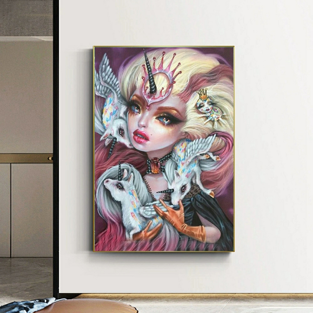 Cartoon Dark Girl Diamond Pain - Art Craft Disney reseña y precio