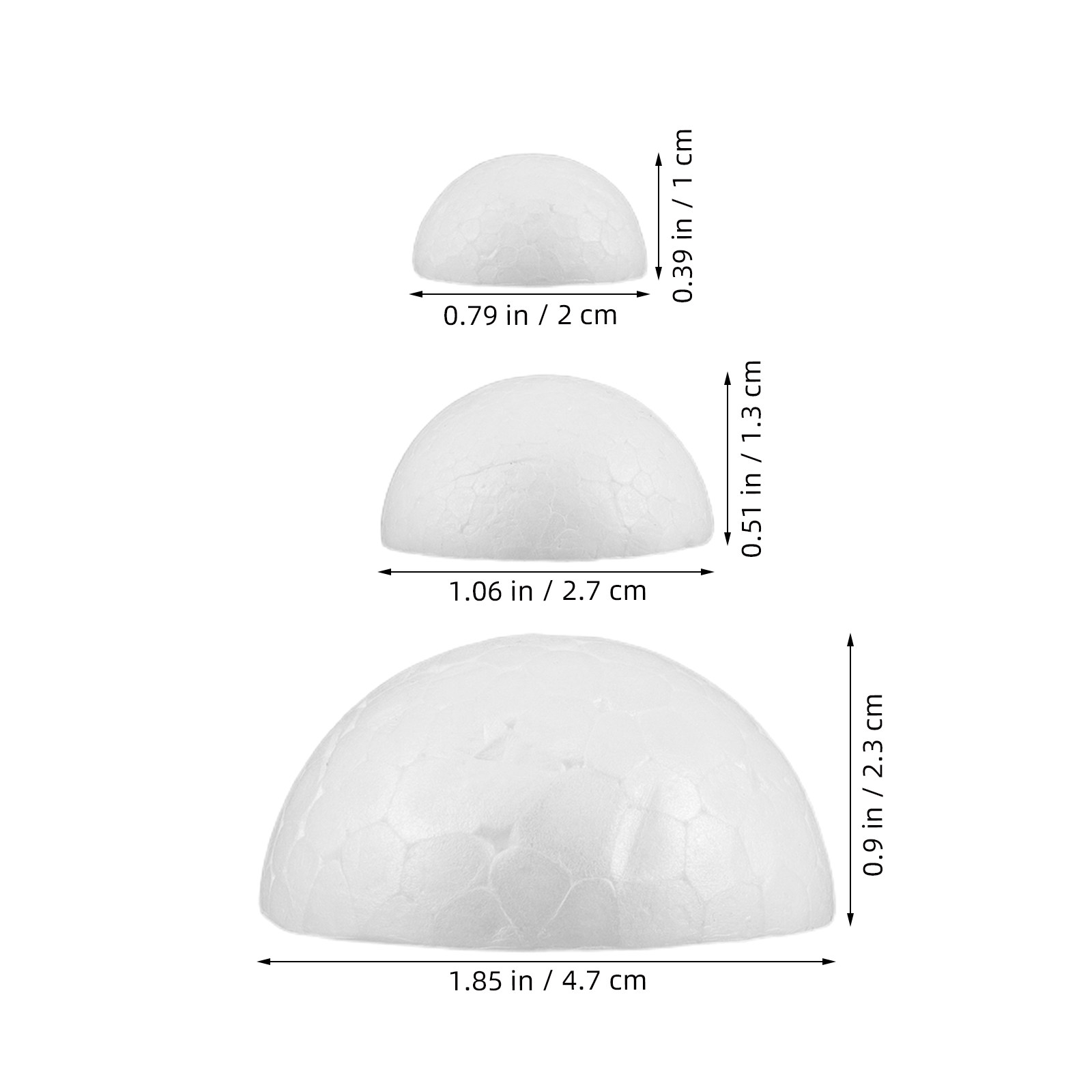 300Pcs White Foam Half Spheres - Art Craft Activity reseña y precio