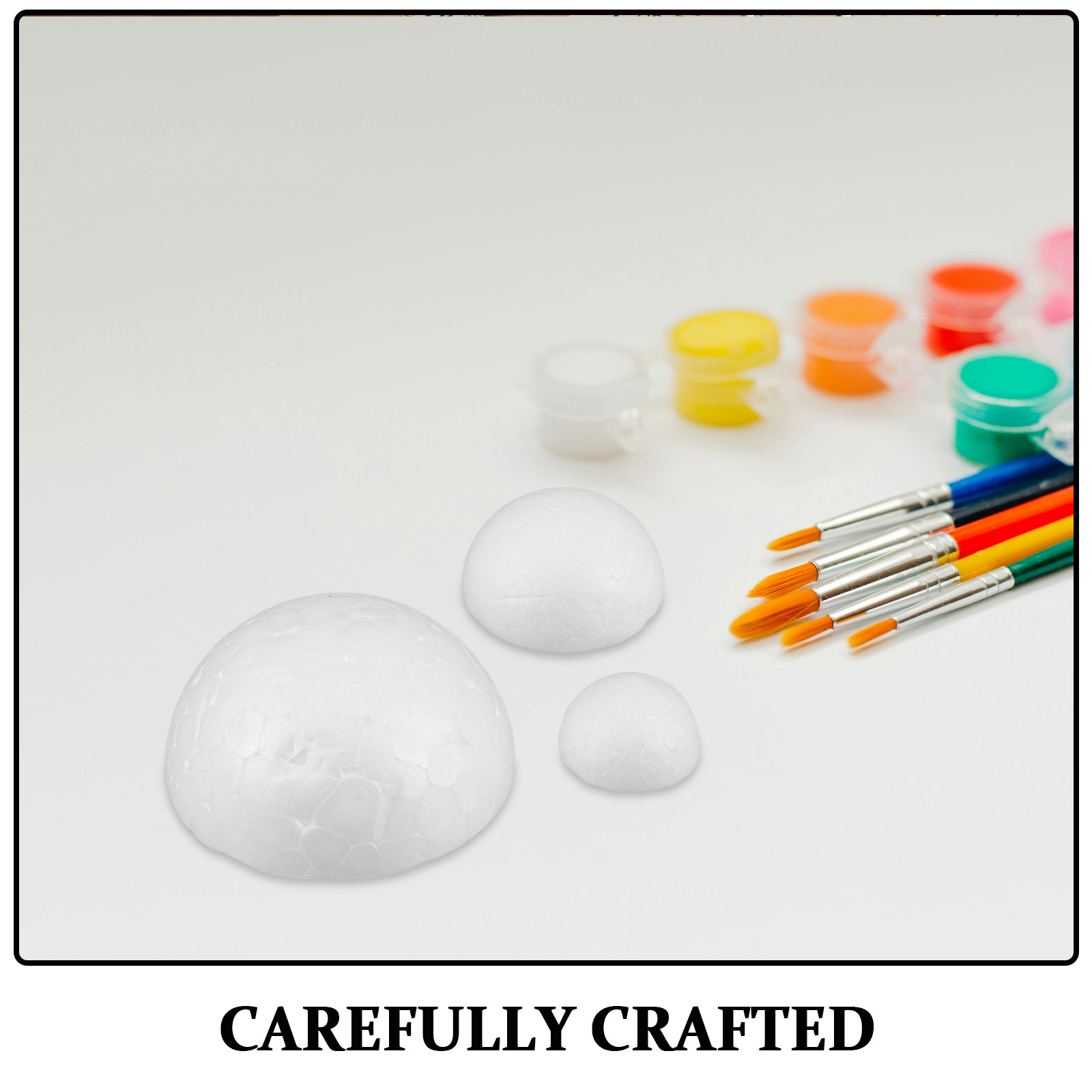 300Pcs White Foam Half Spheres - Art Craft Activity reseña y precio