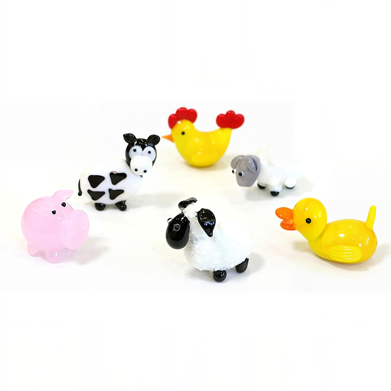 Easter Decor Tiny Glass Animal - Art Craft Duck reseña y precio