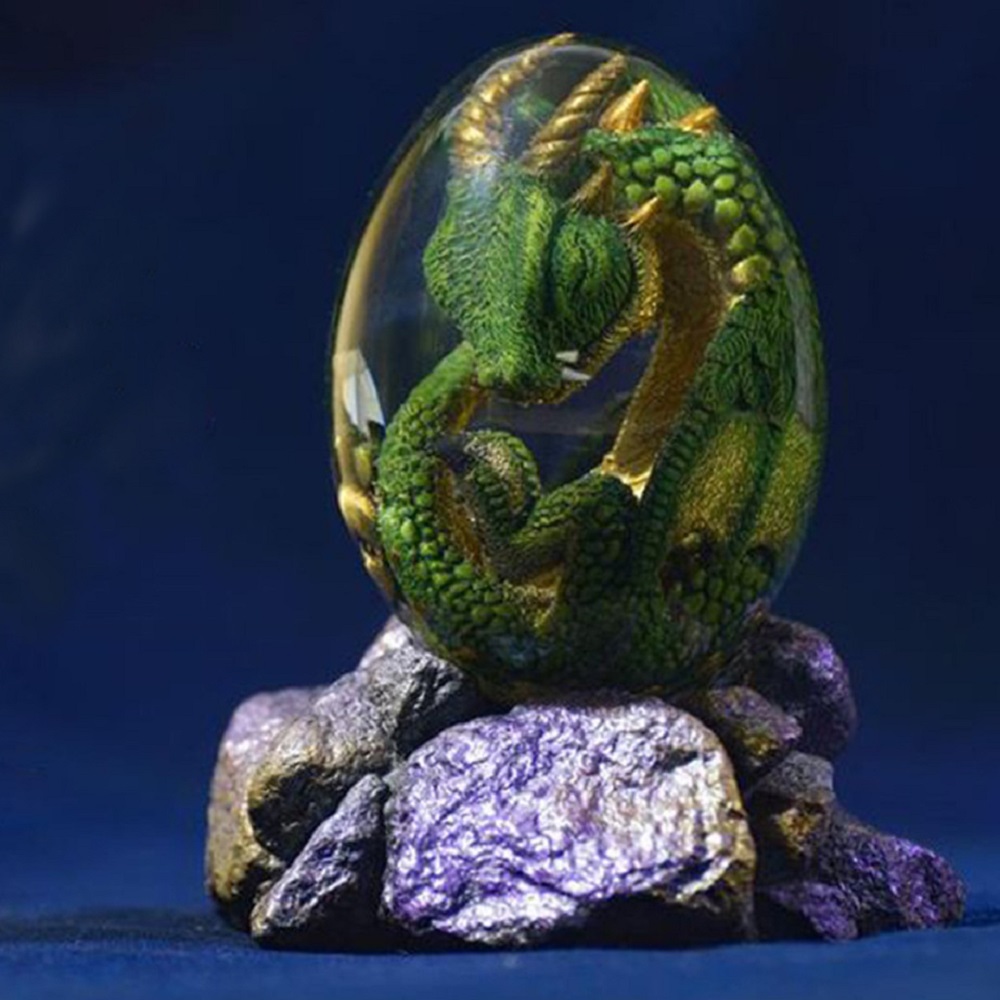 Lava Dragon Egg Statue With St - Dinosaur And Craft reseña y precio
