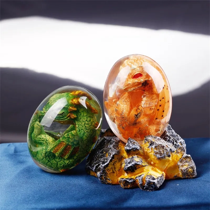 Lava Dragon Egg Statue With St - Dinosaur And Craft reseña y precio