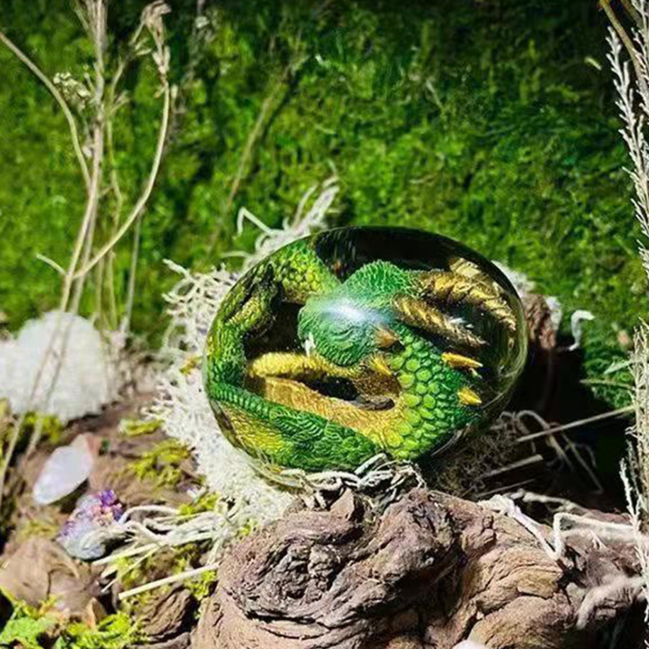 Lava Dragon Egg Statue With St - Dinosaur And Craft reseña y precio
