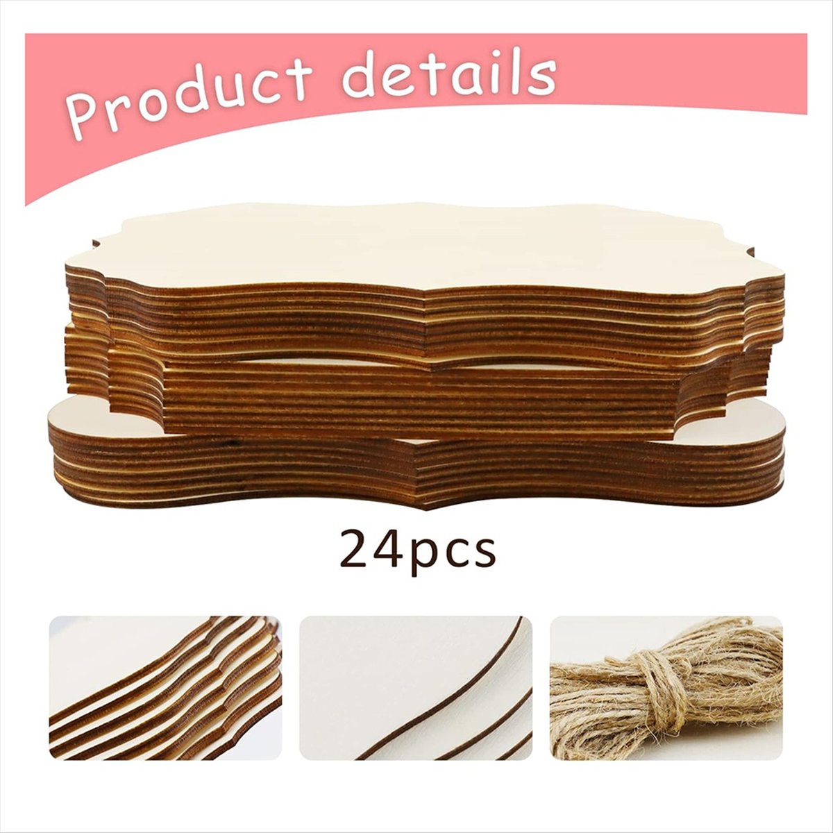 A56K 24 Pcs Unfinished Hanging - Art Craft Door reseña y precio