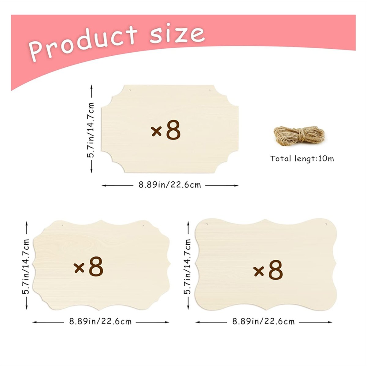 A56K 24 Pcs Unfinished Hanging - Art Craft Door reseña y precio