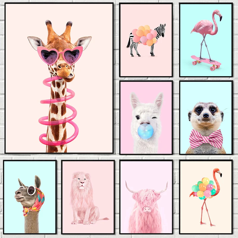 Funny Fashion Giraffe Zebra Fl - Art Craft Party reseña y precio