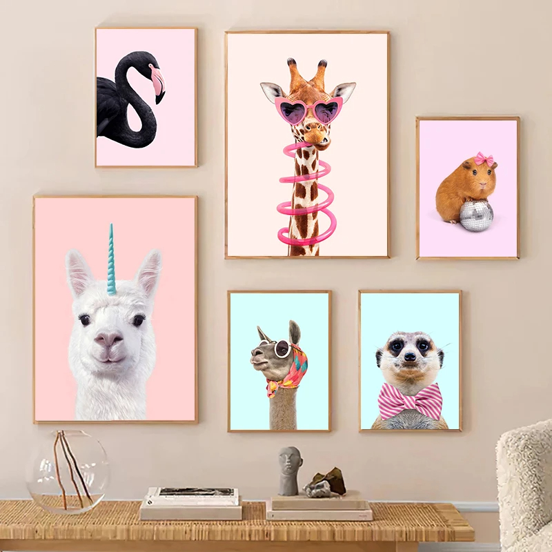 Funny Fashion Giraffe Zebra Fl - Art Craft Party reseña y precio