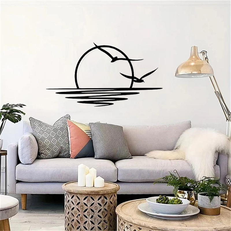 Metal Wall Art Sun Sea Gull Cr - Art Craft Door reseña y precio