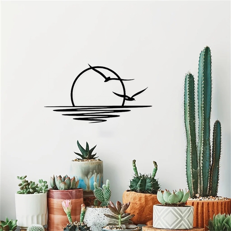 Metal Wall Art Sun Sea Gull Cr - Art Craft Door reseña y precio