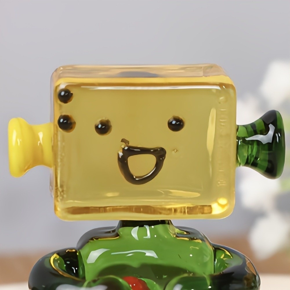 Cute Colorful Face Robot Ornam - Art Craft Robot reseña y precio