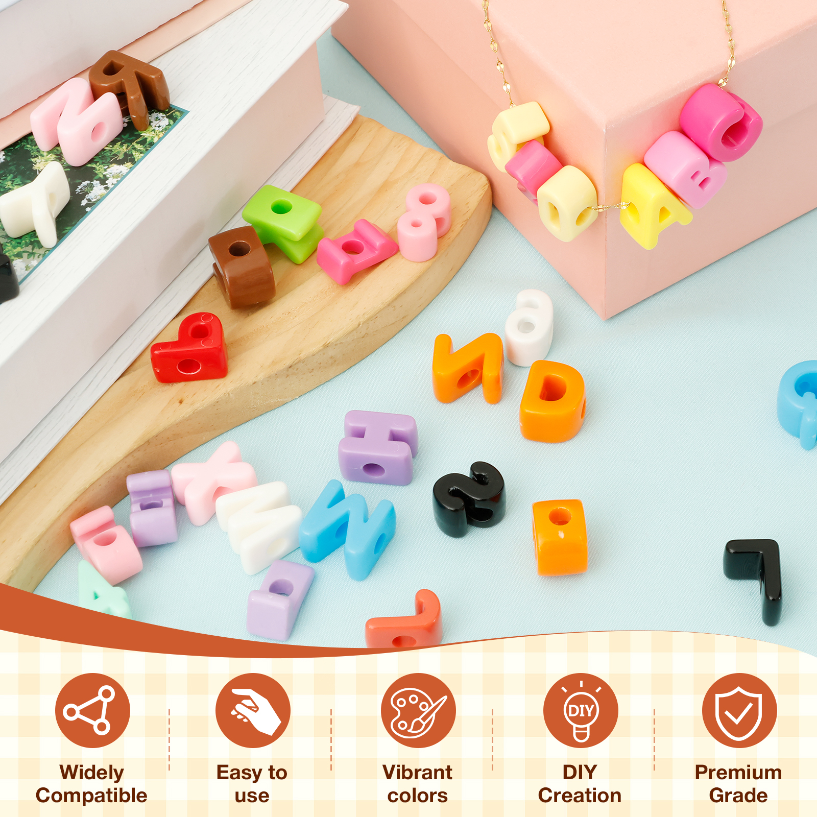 36/108Pcs 6mm Hole Chunky Acry - Art And Craft Letter Z reseña y precio