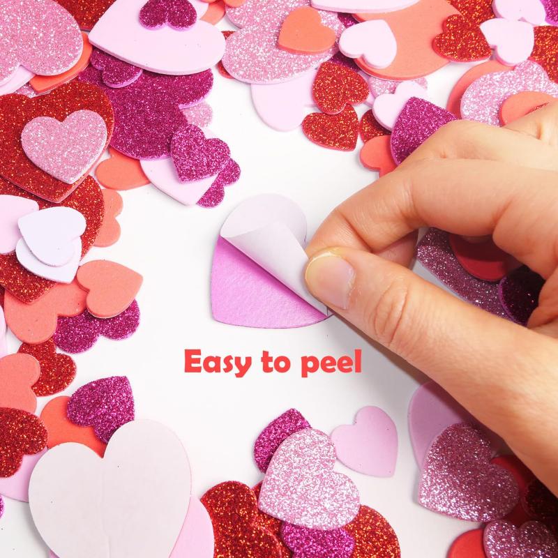 50pcs Love Heart Self Adhesive - Art Craft Love reseña y precio