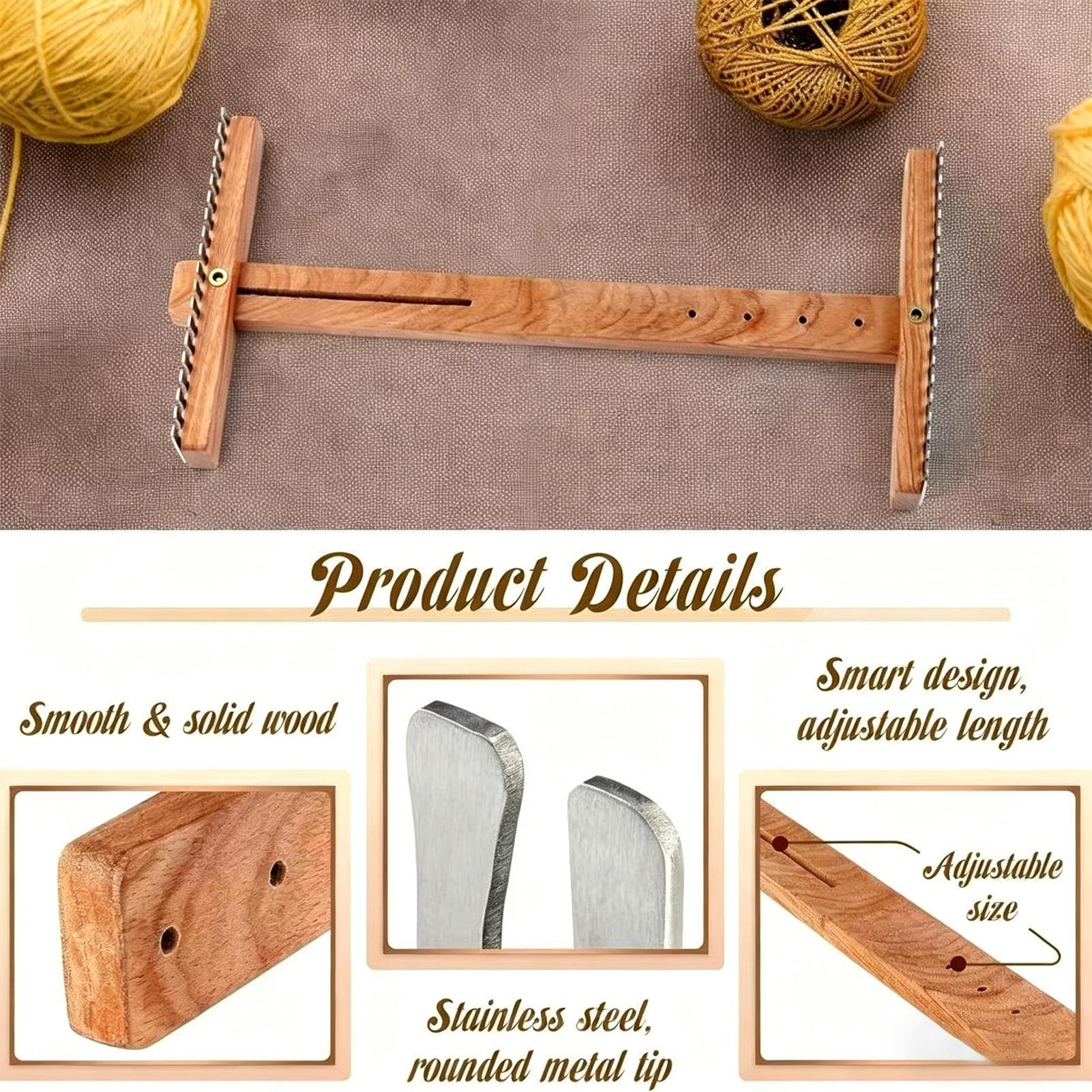 Weaving Loom Wooden Adjustable - Loom Weaving Frame reseña y precio