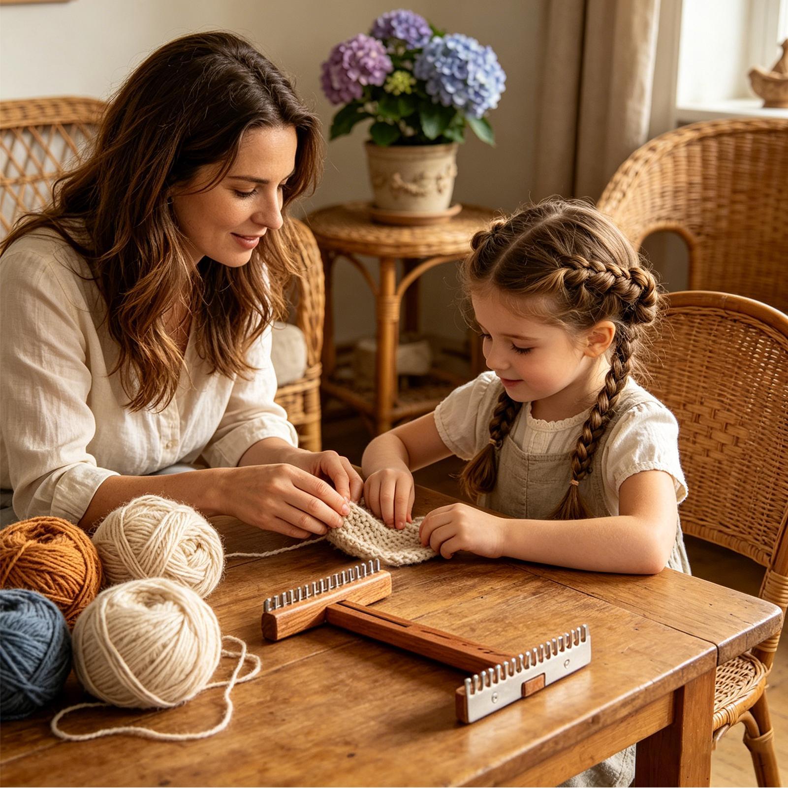 Weaving Loom Wooden Adjustable - Loom Weaving Frame reseña y precio