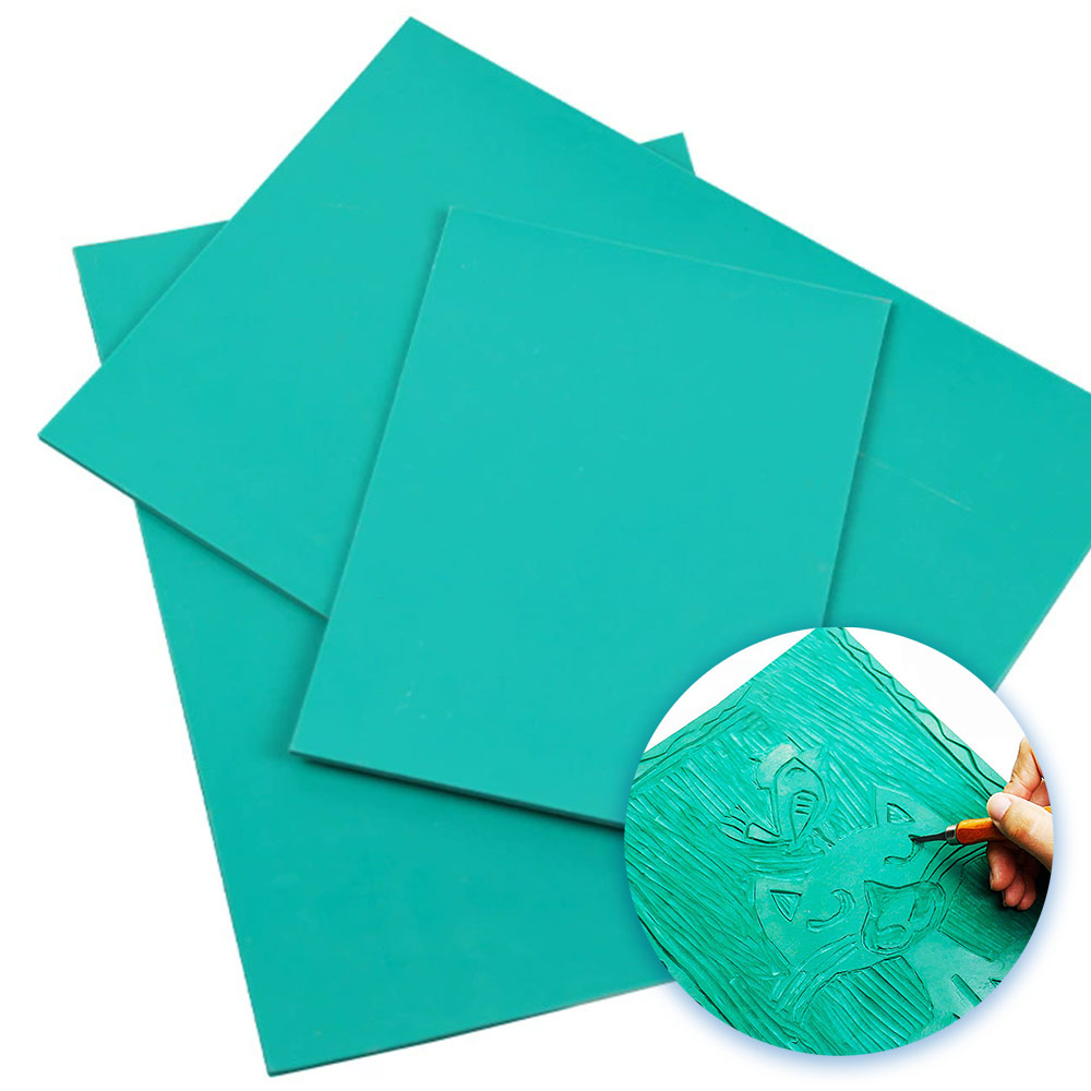 Soft Carving Rubber Block Easy - Linocut Carving Tool reseña y precio