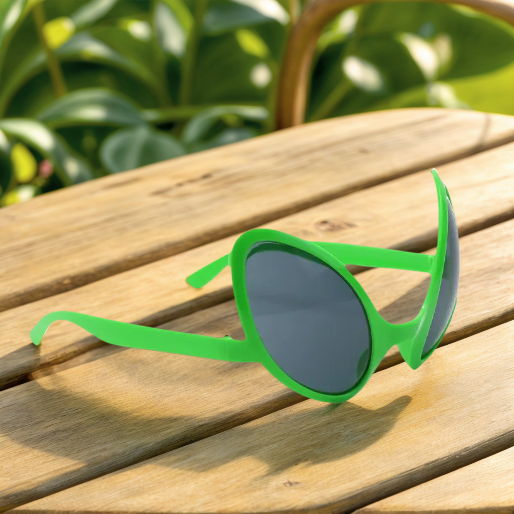 Green Alien Martian Quirky Sun - Art Craft Party reseña y precio