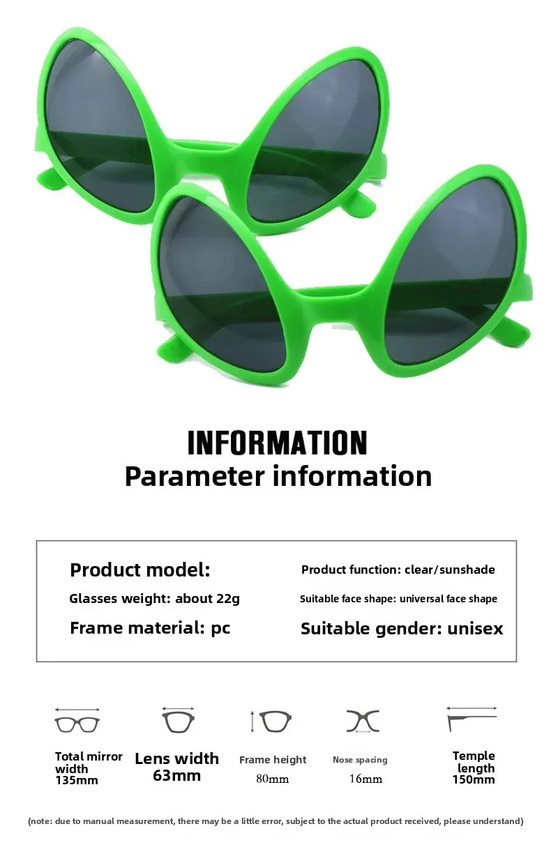 Green Alien Martian Quirky Sun - Art Craft Party reseña y precio