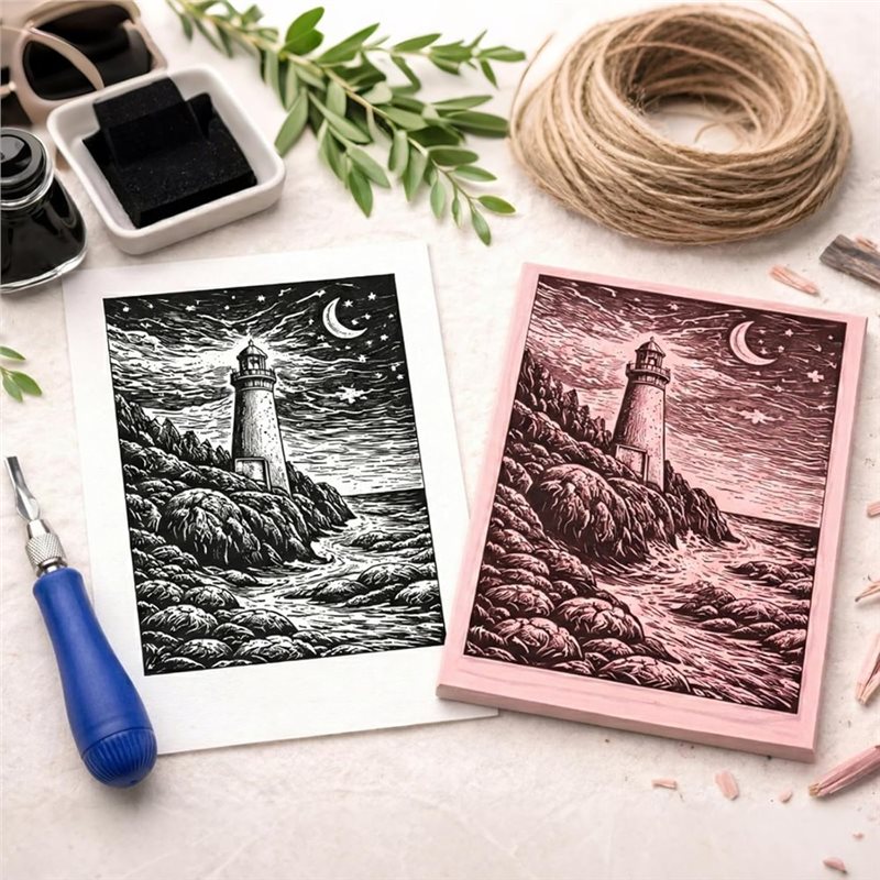 Fresh Linoleum For Printmaking - Linocut Carving Tool reseña y precio