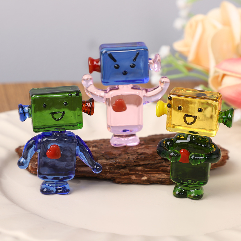 Glass Handmade Unique Robot Fi - Art Craft Robot reseña y precio