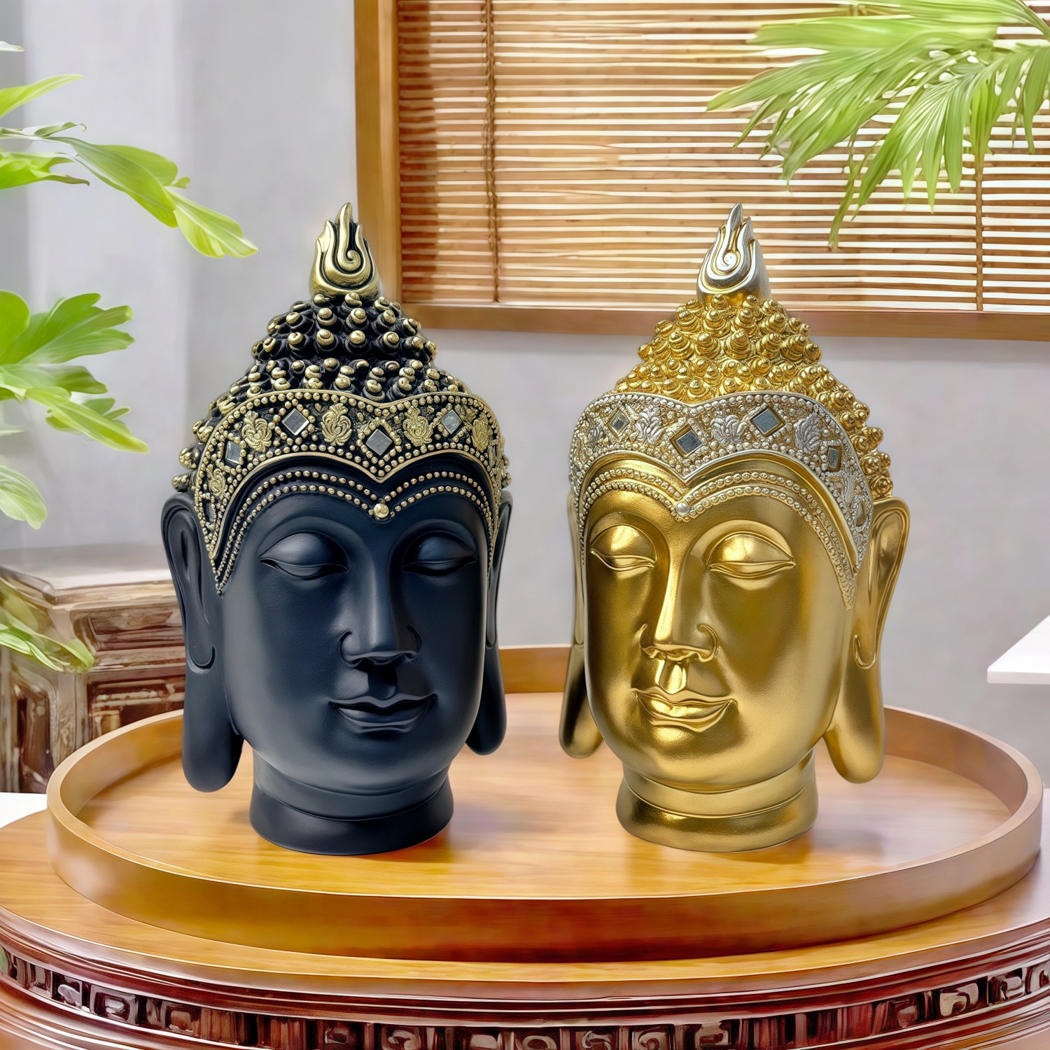 Sakyamuni Buddha Head Statue T - Art Craft India reseña y precio