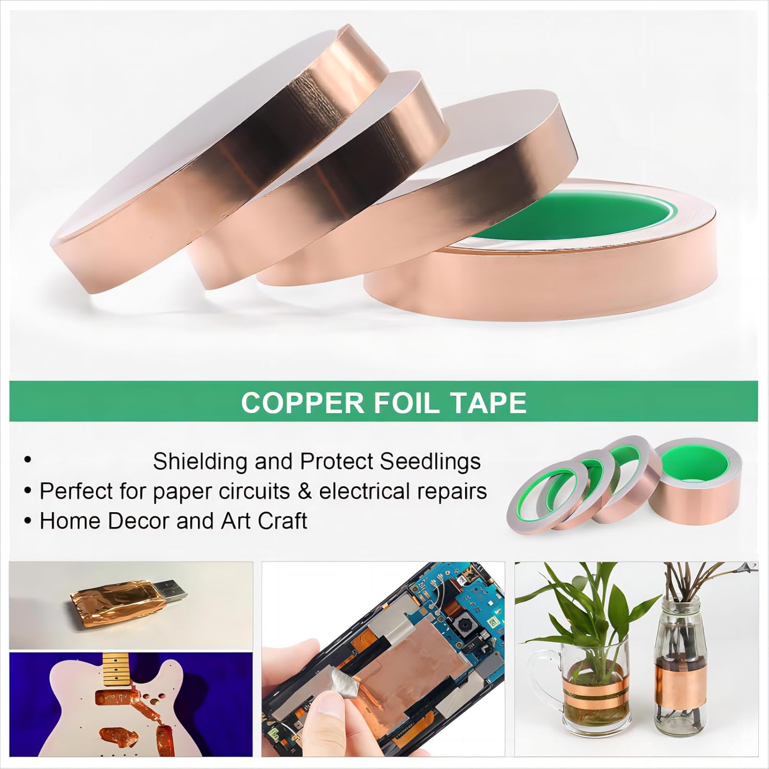 Double-Sided Copper Tape Condu - Art Craft Materials reseña y precio