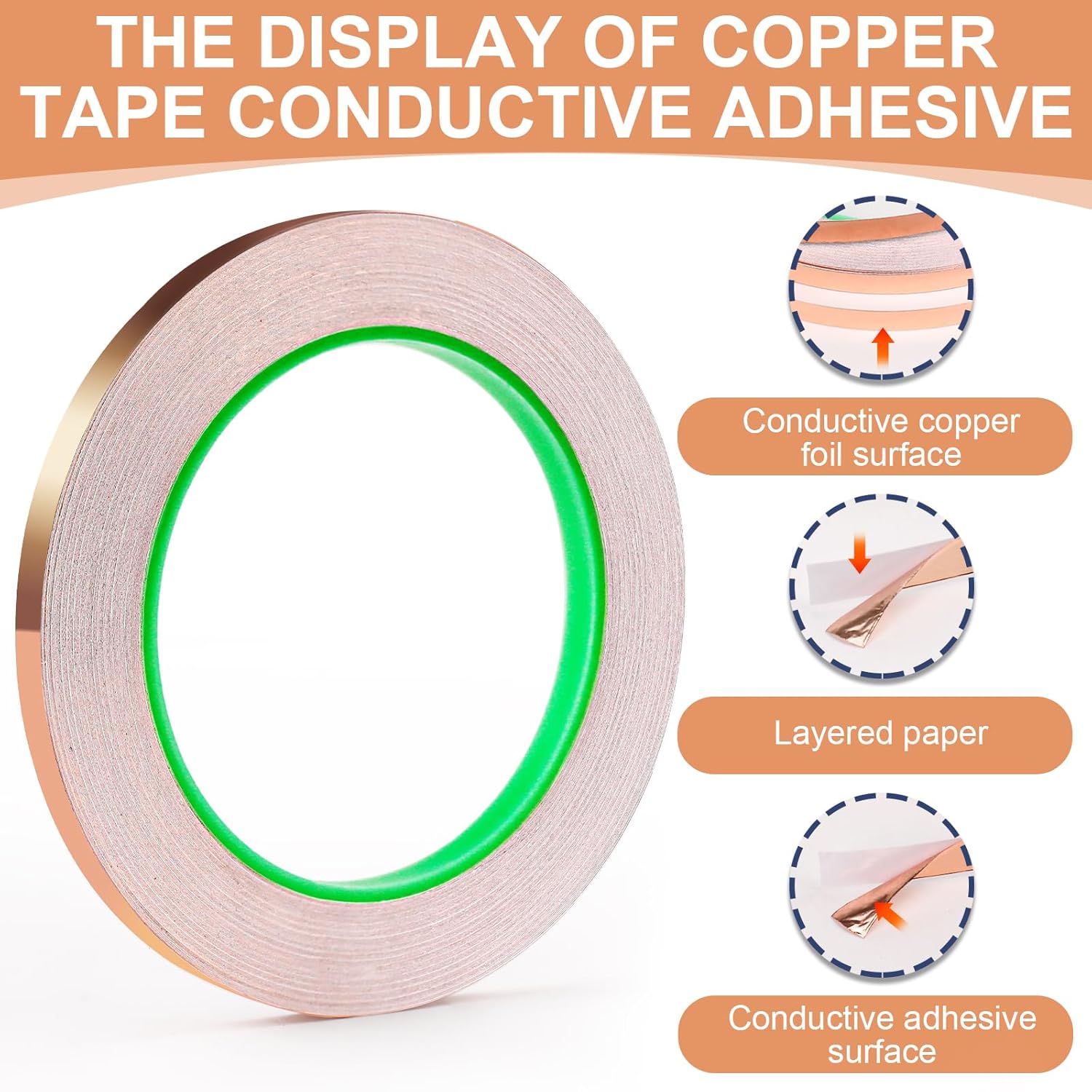 Double-Sided Copper Tape Condu - Art Craft Materials reseña y precio