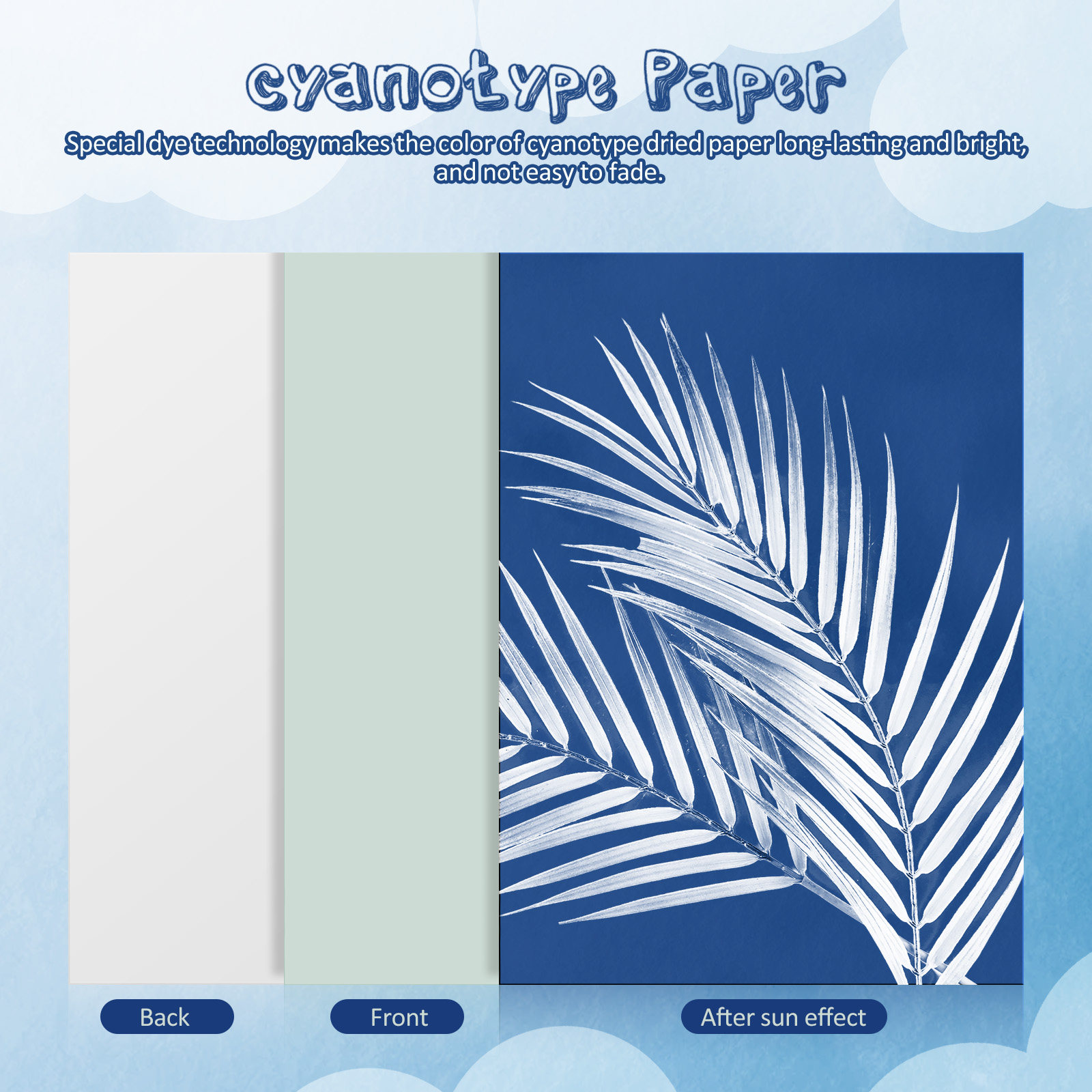 1Set Cyanotype Paper Sun Activ - Art Craft Activity reseña y precio