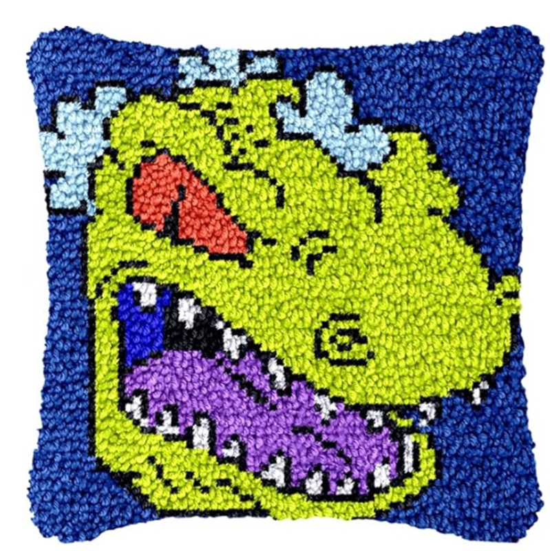 Dinosaur Latch Hook Pillow Kit - Dinosaur And Craft reseña y precio
