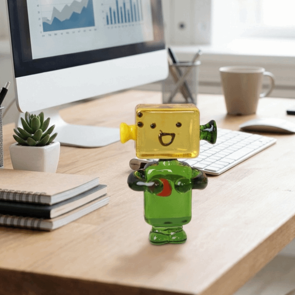 Mini Bonsai Decor Colorful Fac - Art Craft Robot reseña y precio