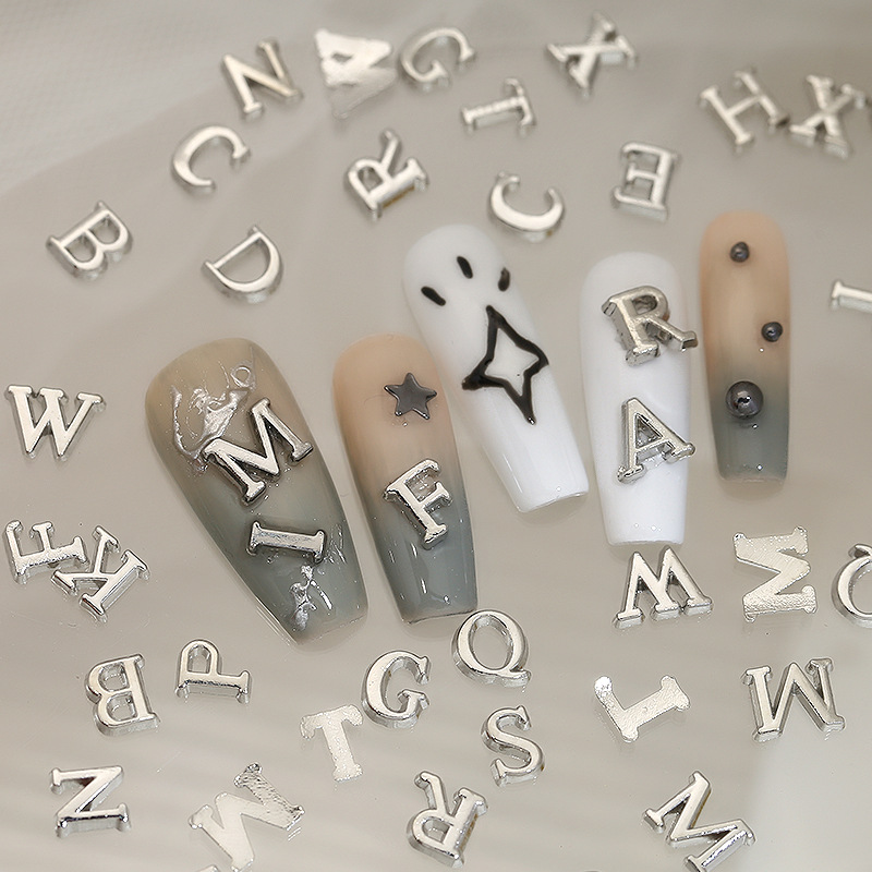 26Pcs 3D Silver Alphabet A-Z E - Art And Craft Letter Z reseña y precio