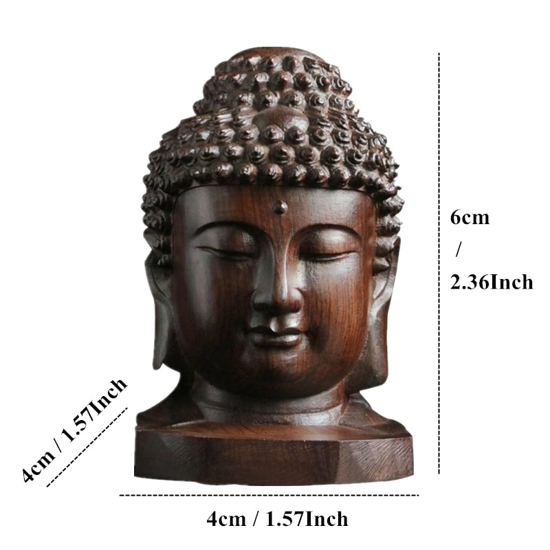 1/2pcs Wooden Sakyamuni Statue - Art Craft India reseña y precio