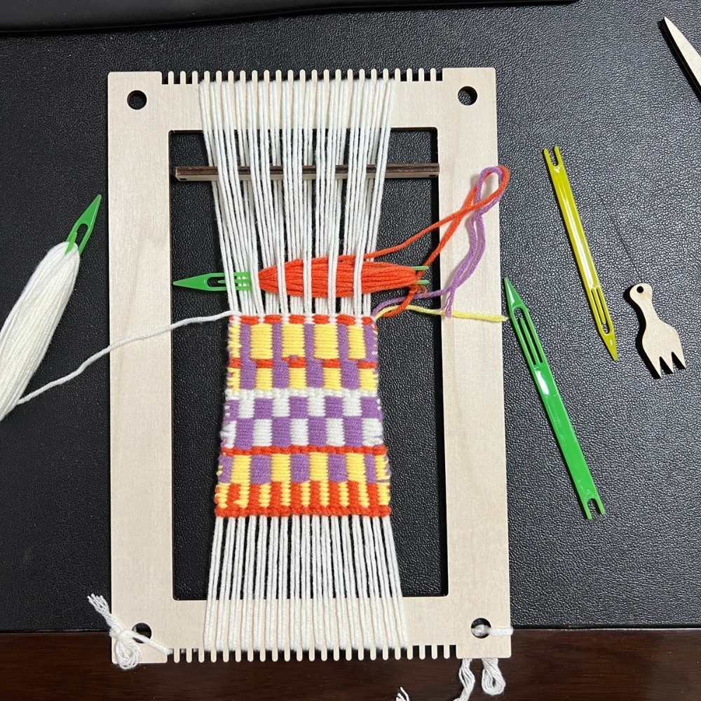 Wooden Mini Loom Machine Light - Loom Weaving Frame reseña y precio