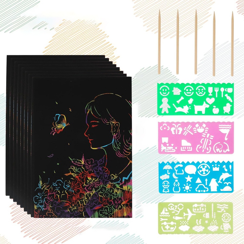 Scratch Paper Art Set, Black C - Art Craft Party reseña y precio