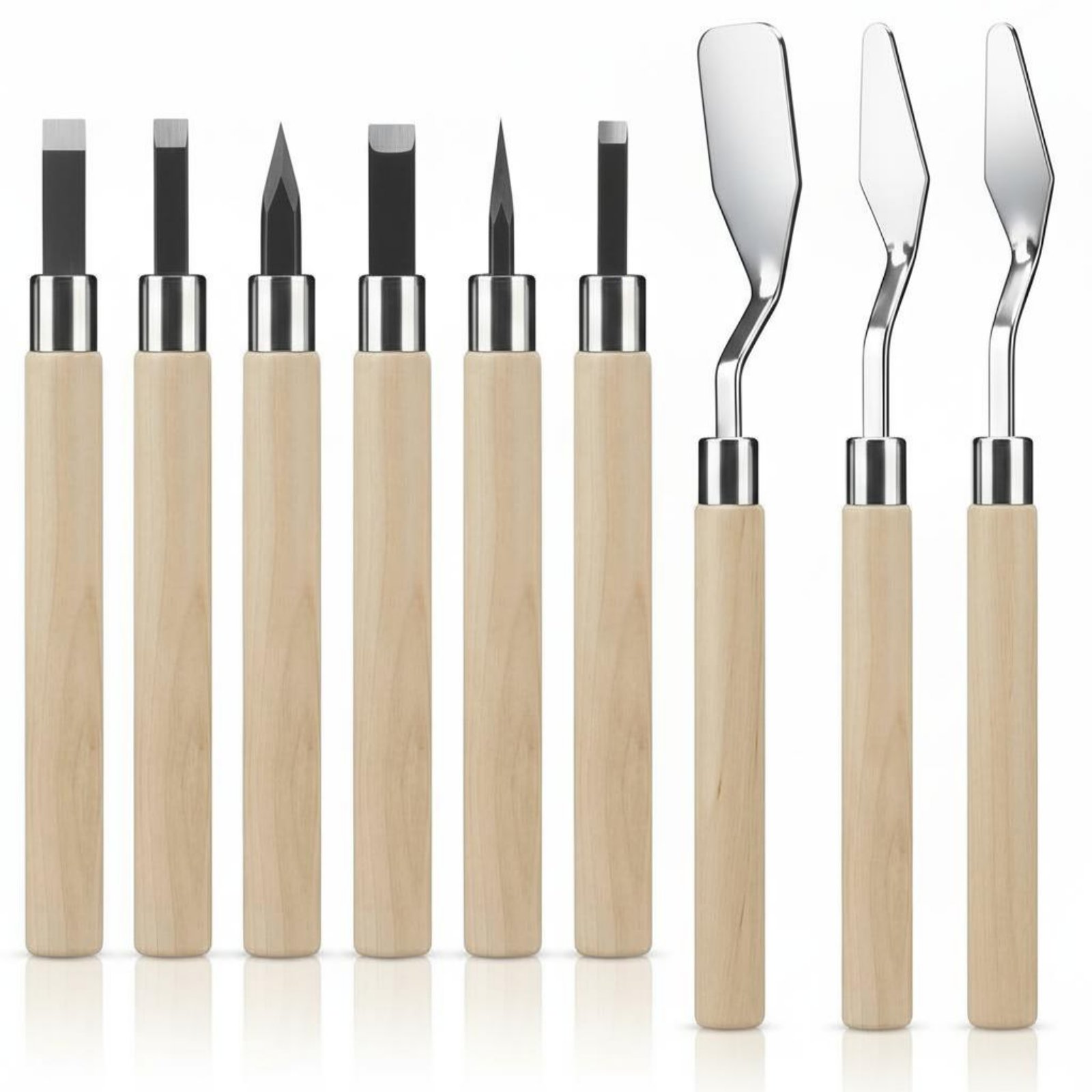 9 Pieces Linoleum Carving Kit  - Linocut Carving Tool reseña y precio