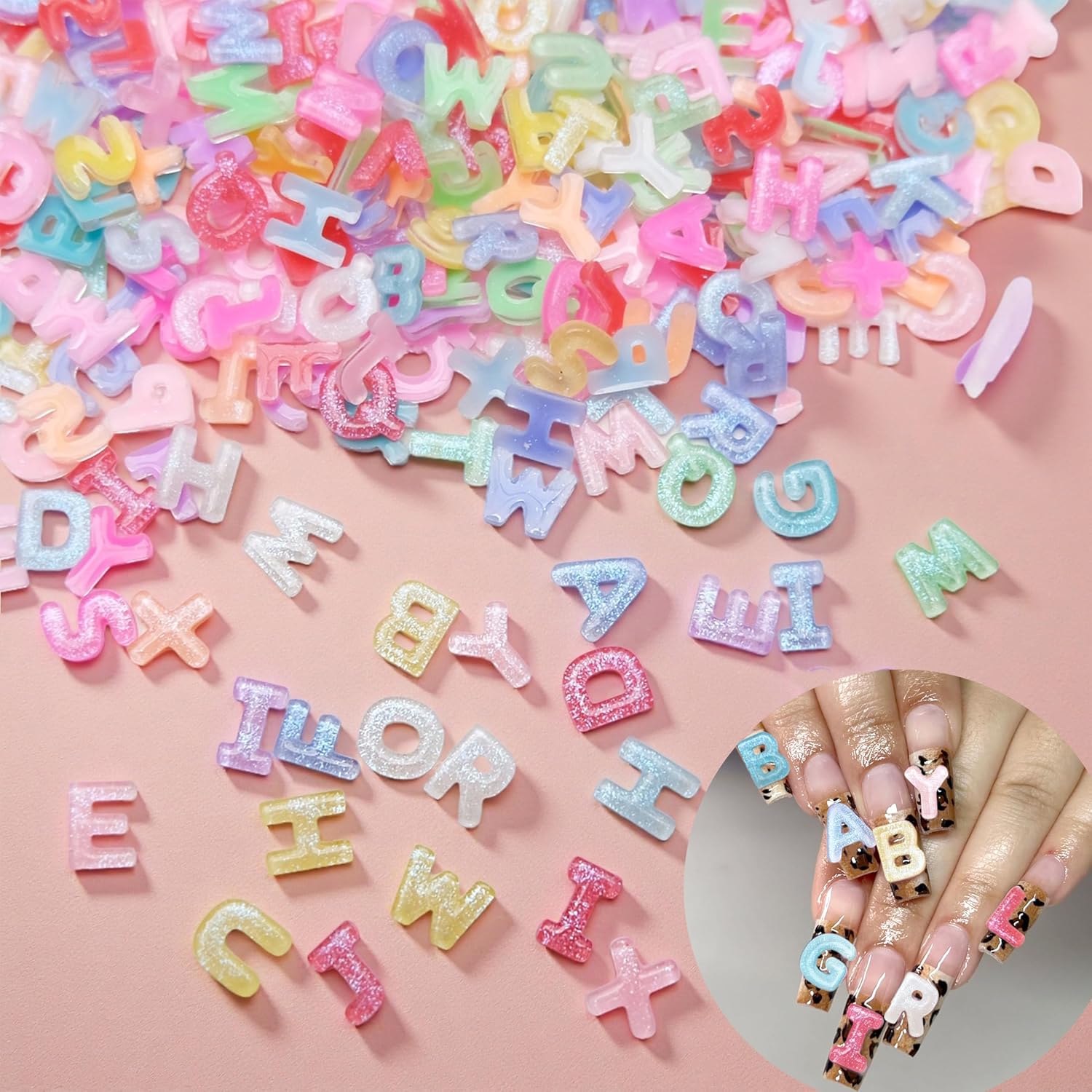 100pcs 3D Colorful Letter Nail - Art And Craft Letter Z reseña y precio