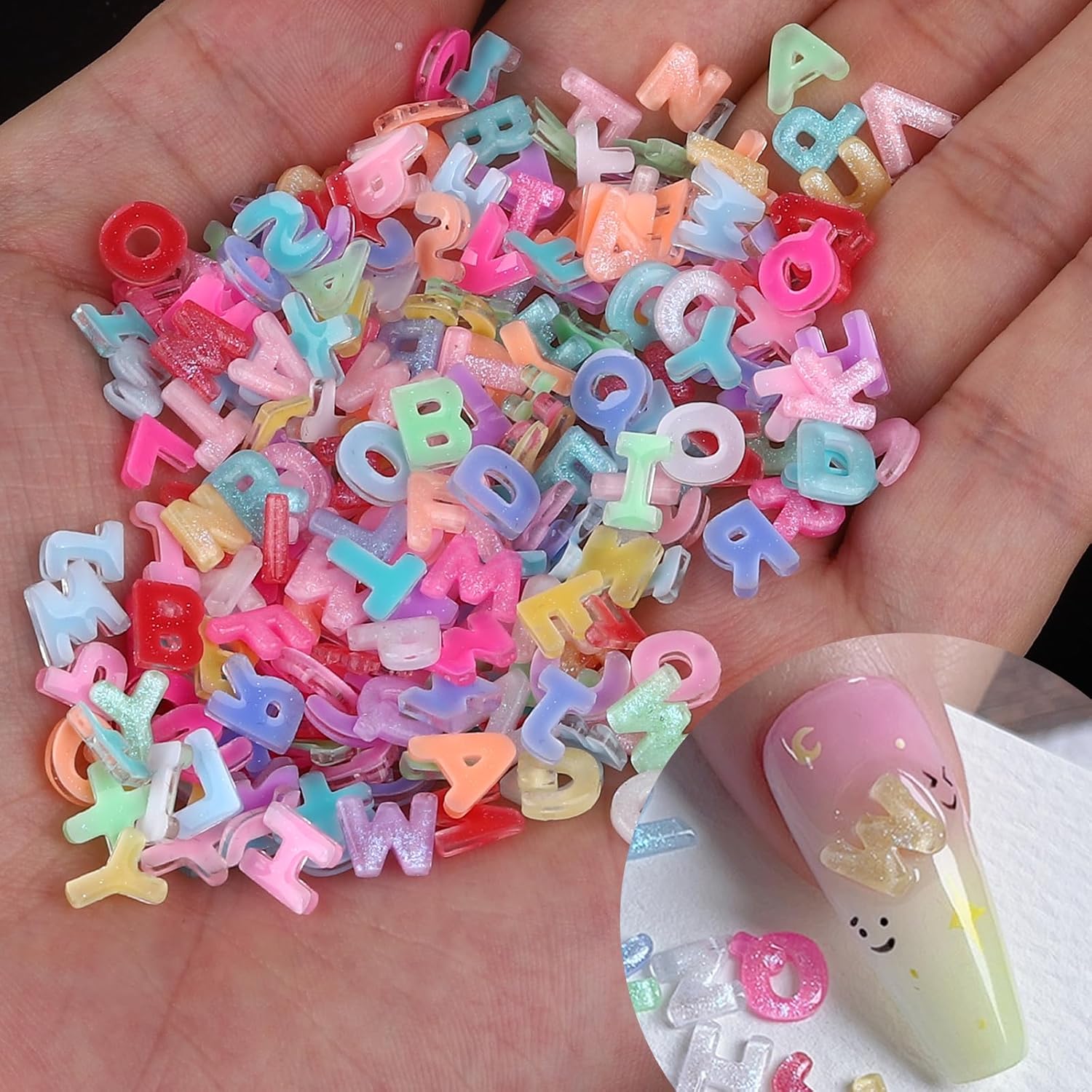 100pcs 3D Colorful Letter Nail - Art And Craft Letter Z reseña y precio