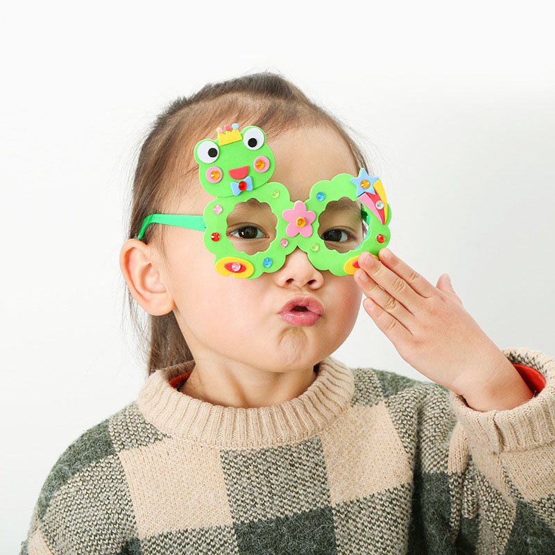 Kids DIY EVA Diamond Glasses F - Art Craft Glasses Frames reseña y precio