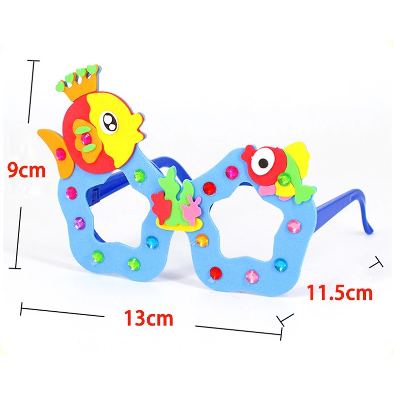 Kids DIY EVA Diamond Glasses F - Art Craft Glasses Frames reseña y precio