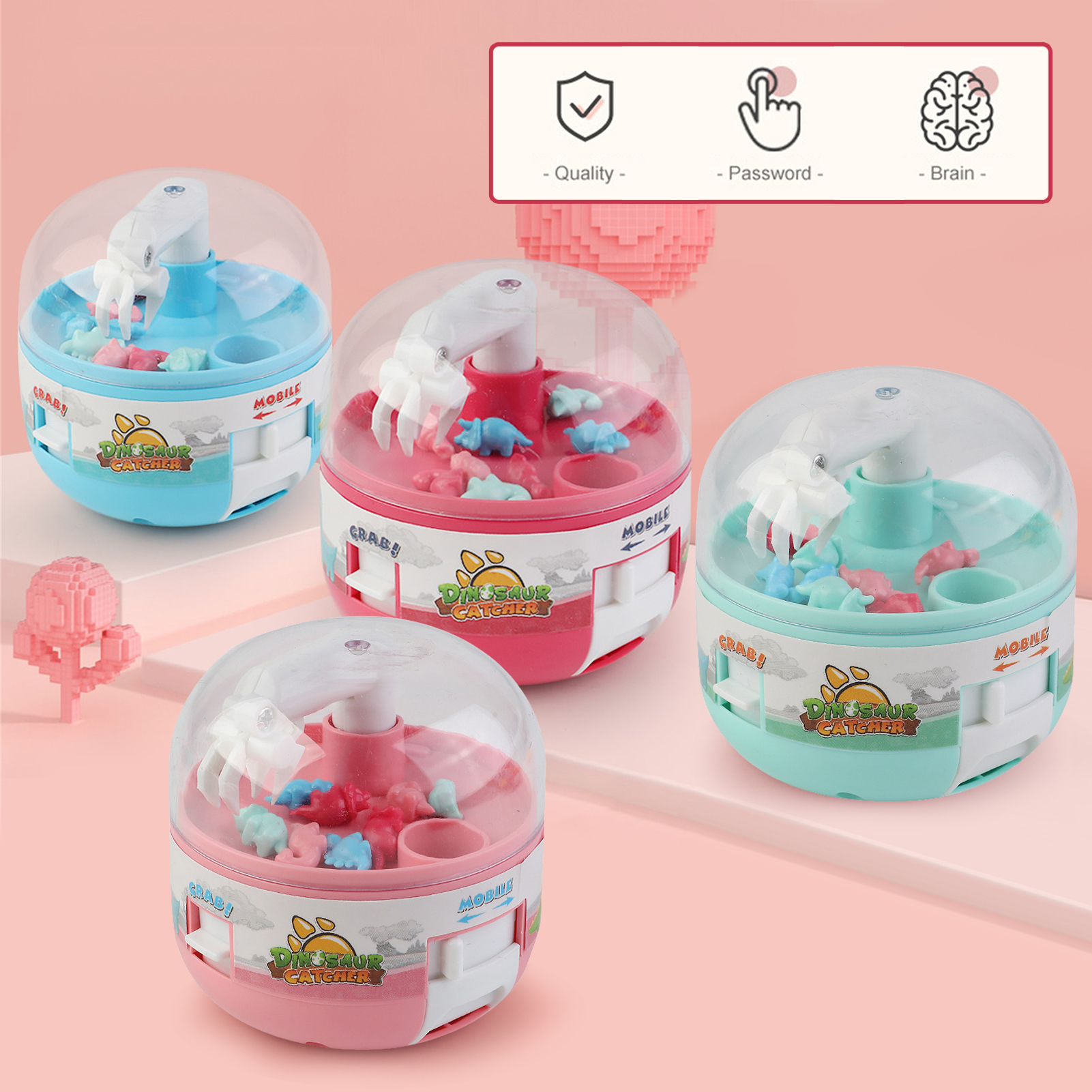 Anime Mini Claw Machine Capsul - Art Craft Dinosaur reseña y precio